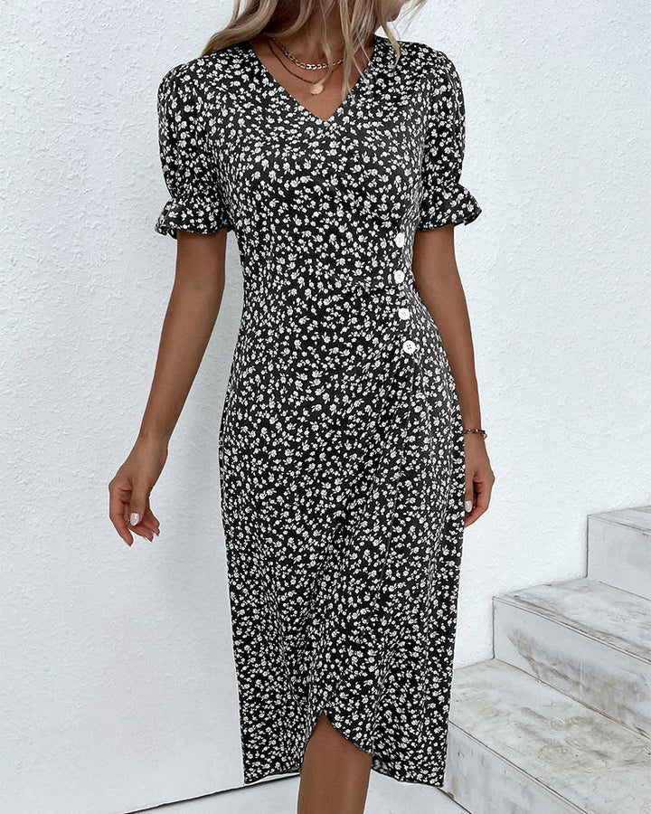 Yara® | Fine Dress With Buttons