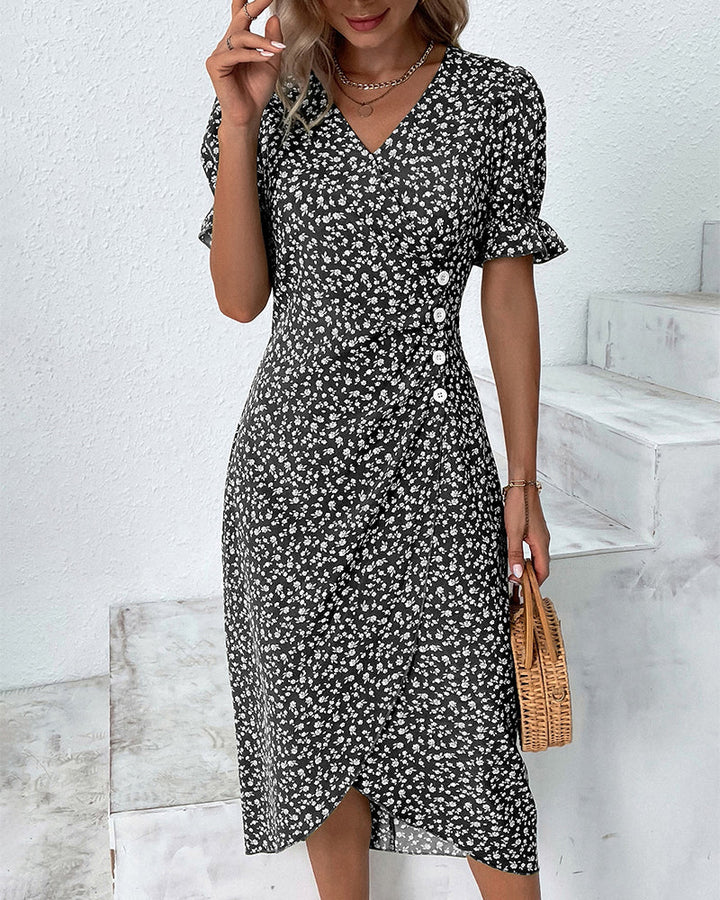 Yara® | Fine Dress With Buttons