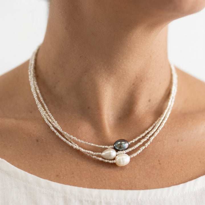 Destiny™ | Triple Strand Pearl Necklace