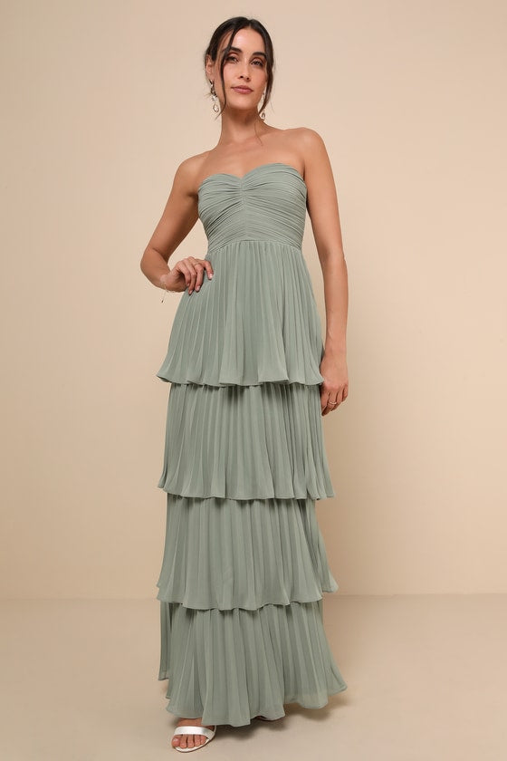 Valeria® | Elegant Strapless Maxi Dress