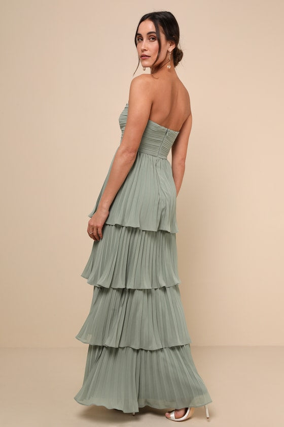 Valeria® | Elegant Strapless Maxi Dress
