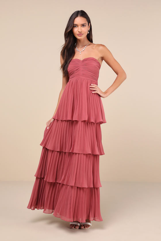 Valeria® | Elegant Strapless Maxi Dress