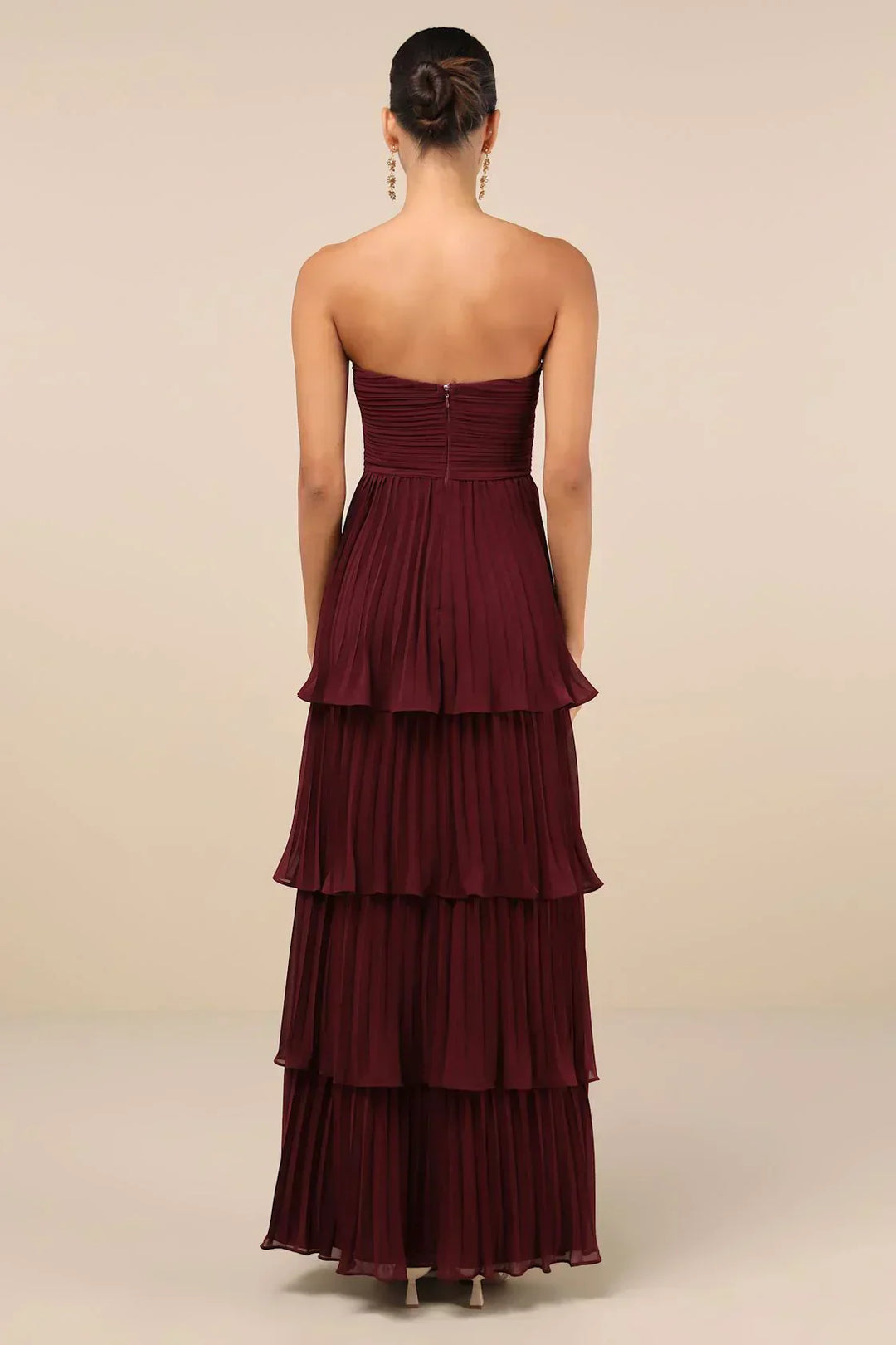 Valeria® | Elegant Strapless Maxi Dress
