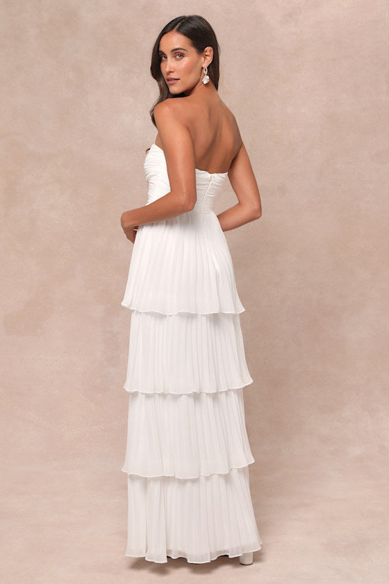Valeria® | Elegant Strapless Maxi Dress