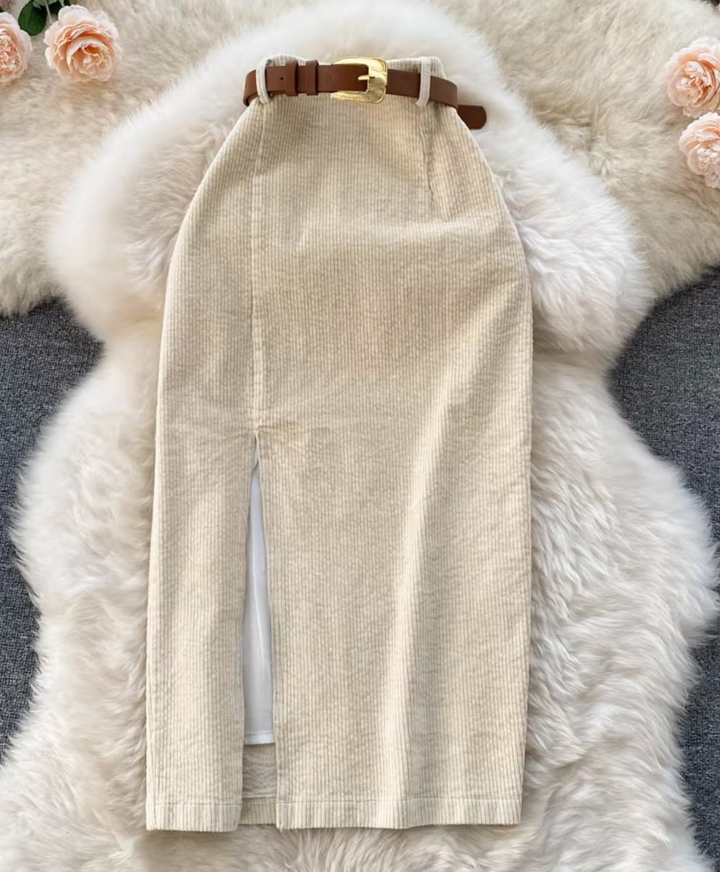 Juliana® | Long skirt with slit for women