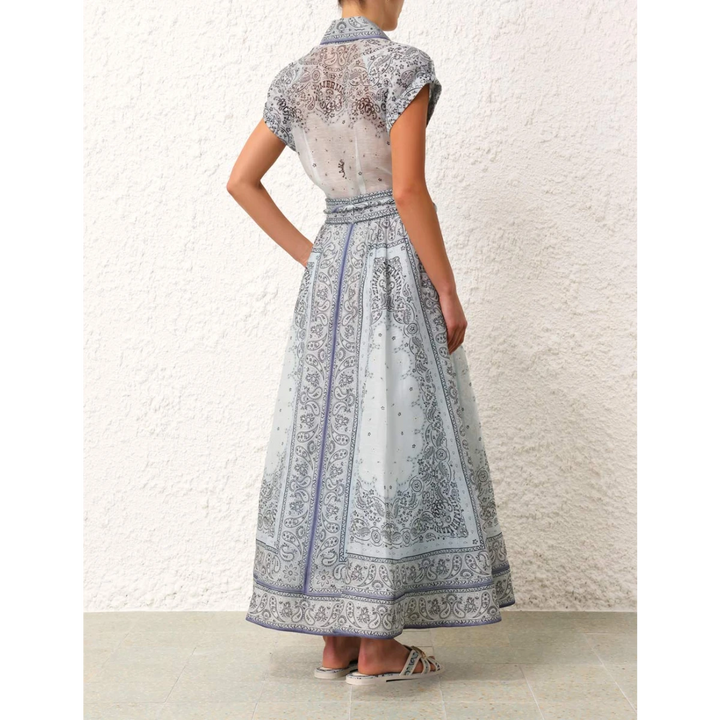 Scarlett® | Impera printed blouse and falda set
