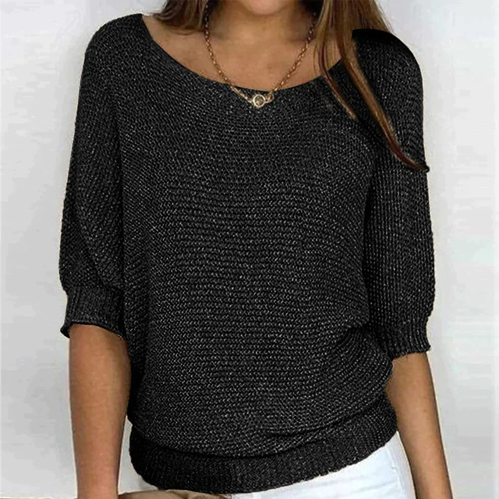 Virginia® | Sleeveless 3/4-Length Blouse With Crocodile Pattern.