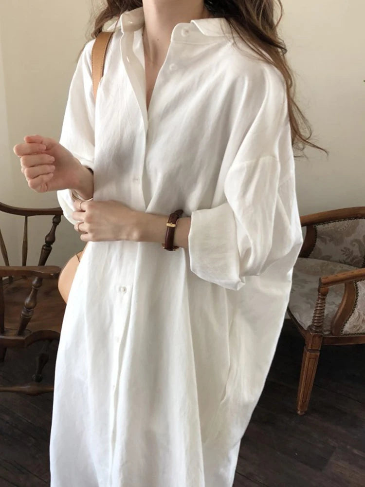 Jessica® | Long and flowing linen shirt
