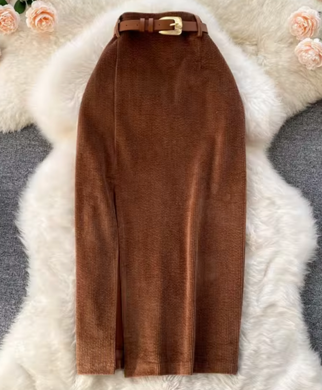 Juliana® | Long skirt with slit for women