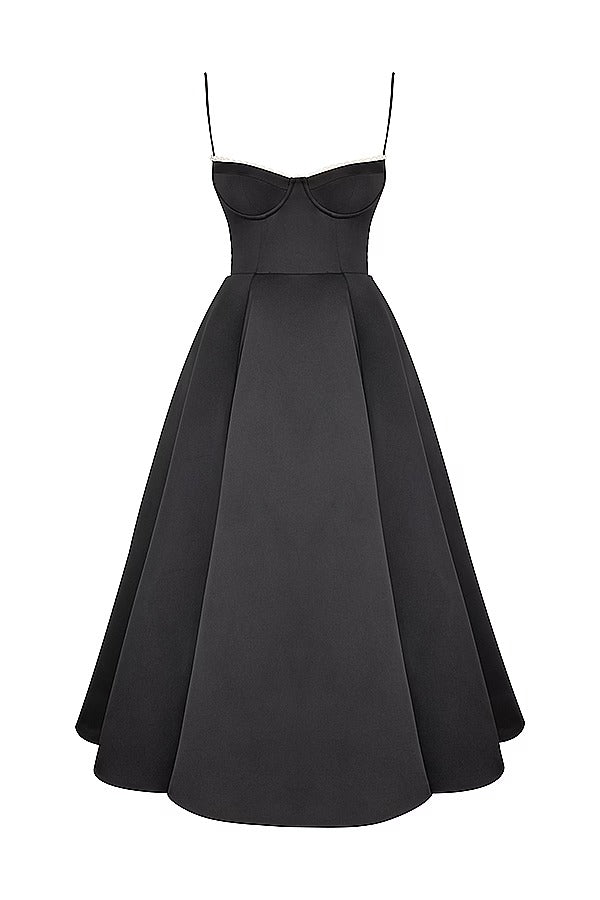 Lorraine® | Strapless V-neck sleeveless tutu maxi dress