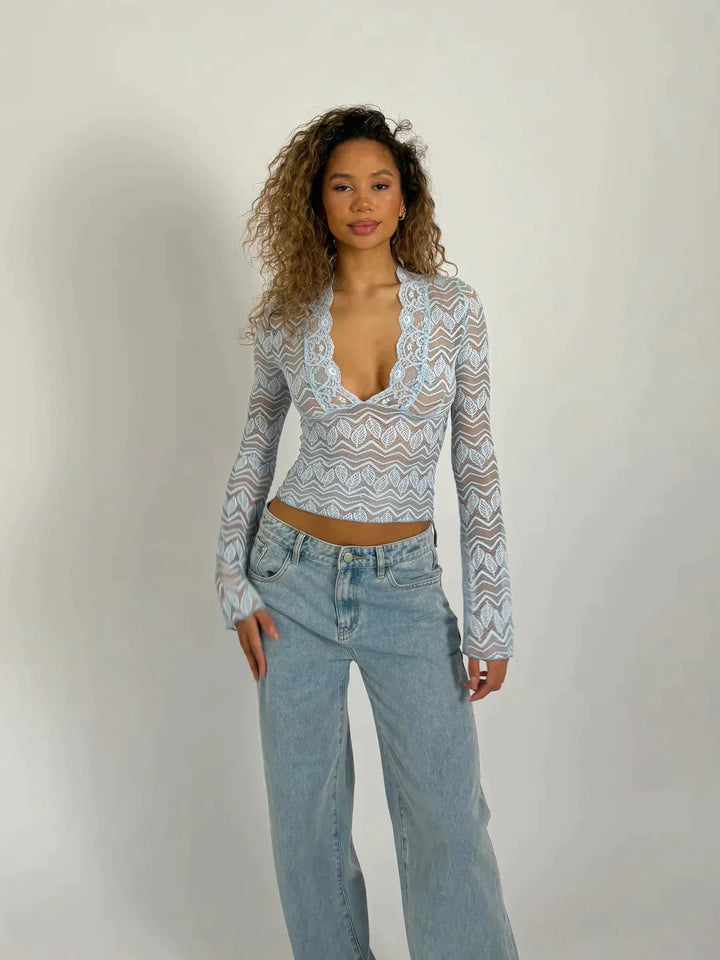 Vittoria® | Modern Fashion Lace Top Blouse