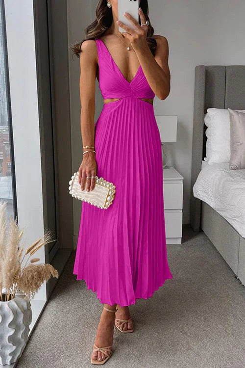 Caitlin® | Pleated Dress With A Neckline