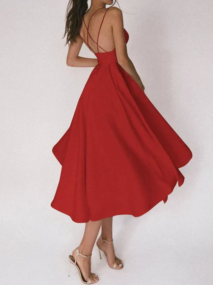 Yessica® | Elegant Dress With V-Neck And Straps