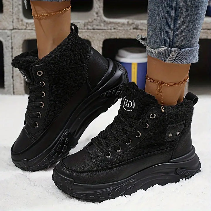 Edna | Waterproof plush ankle boots