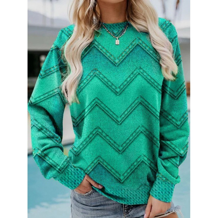 Katia | Geometric Casual Sweatshirt