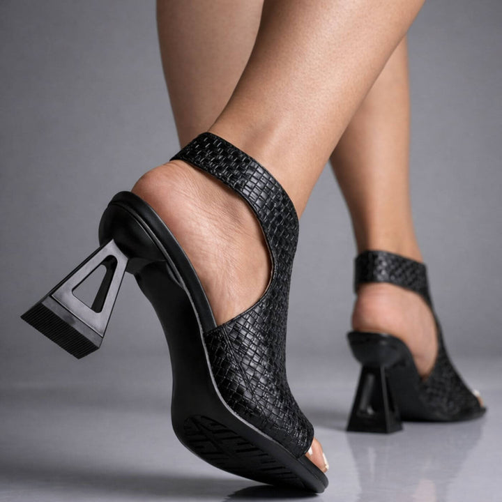 Aria™ | Woven Sculpted Heel Sandals