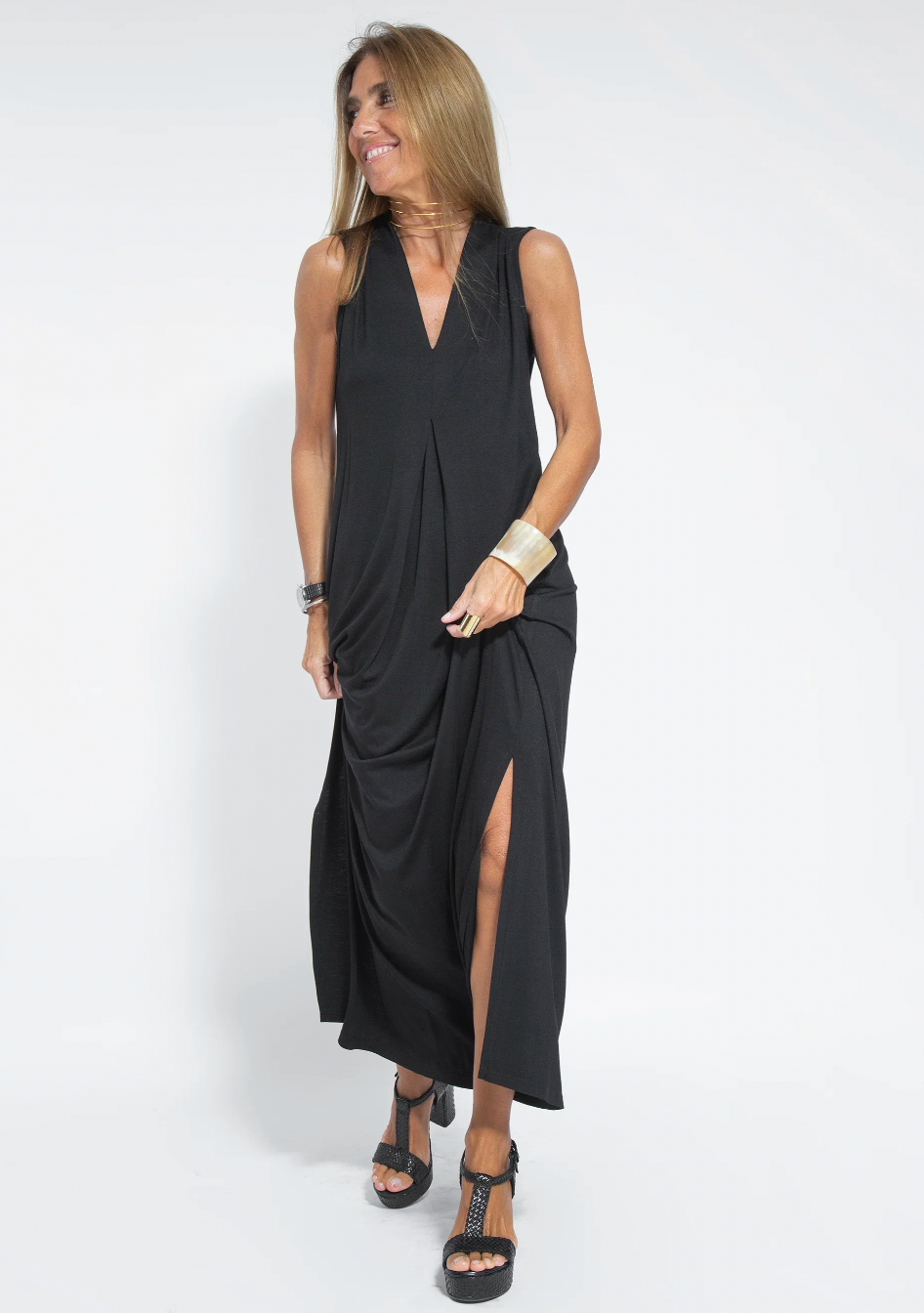 Yazmín® | Long Slimming Dress And Vest Set