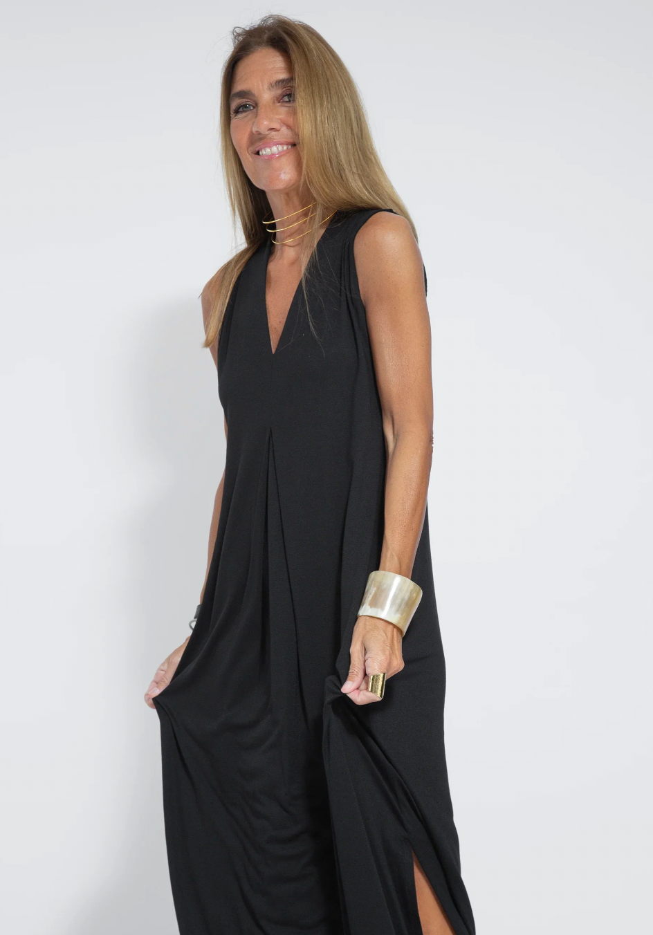 Yazmín® | Long Slimming Dress And Vest Set