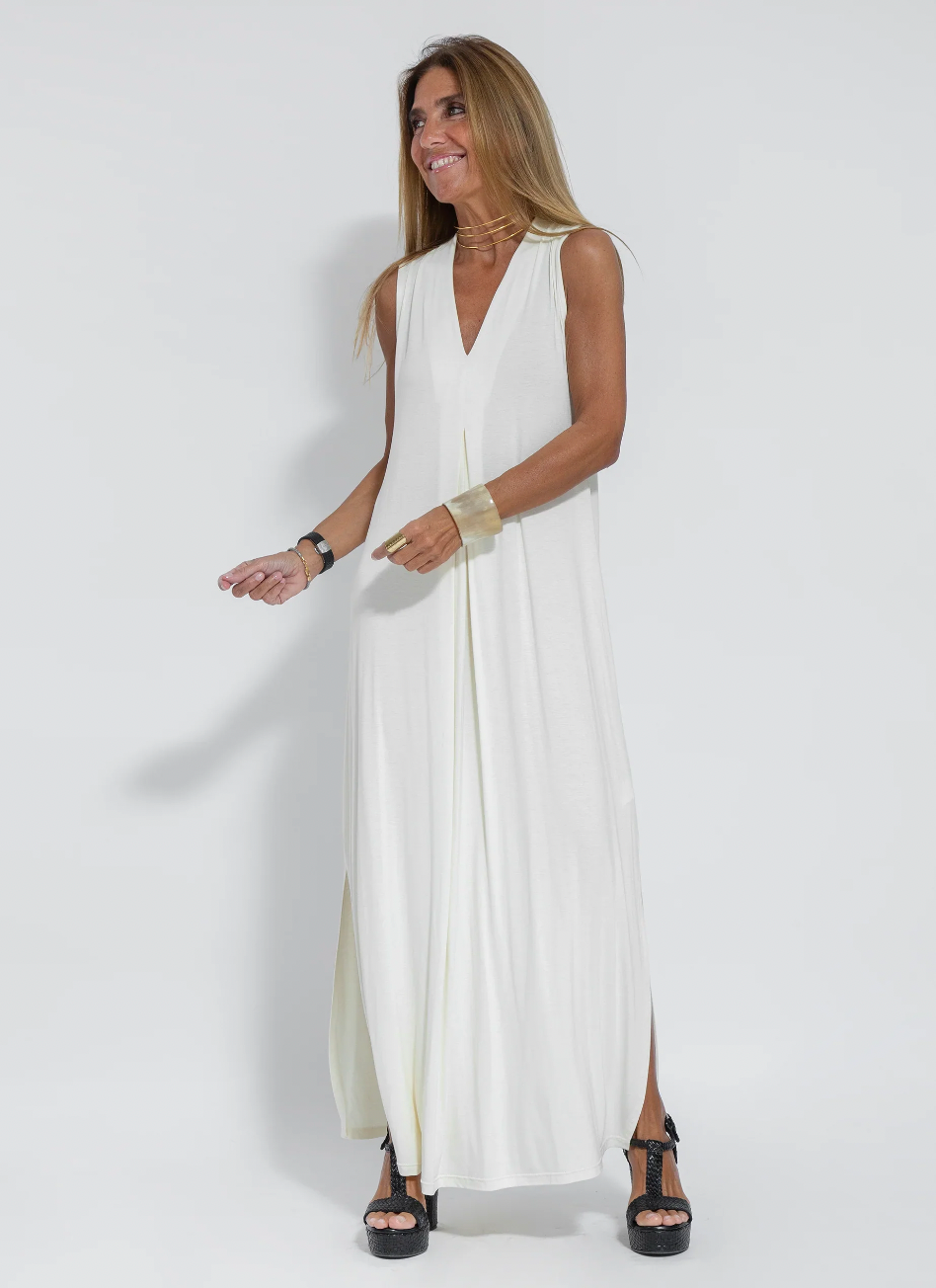 Yazmín® | Long Slimming Dress And Vest Set