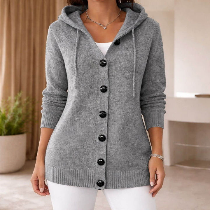 Brielle™| Knitted Button-Up Hoodie Cardigan
