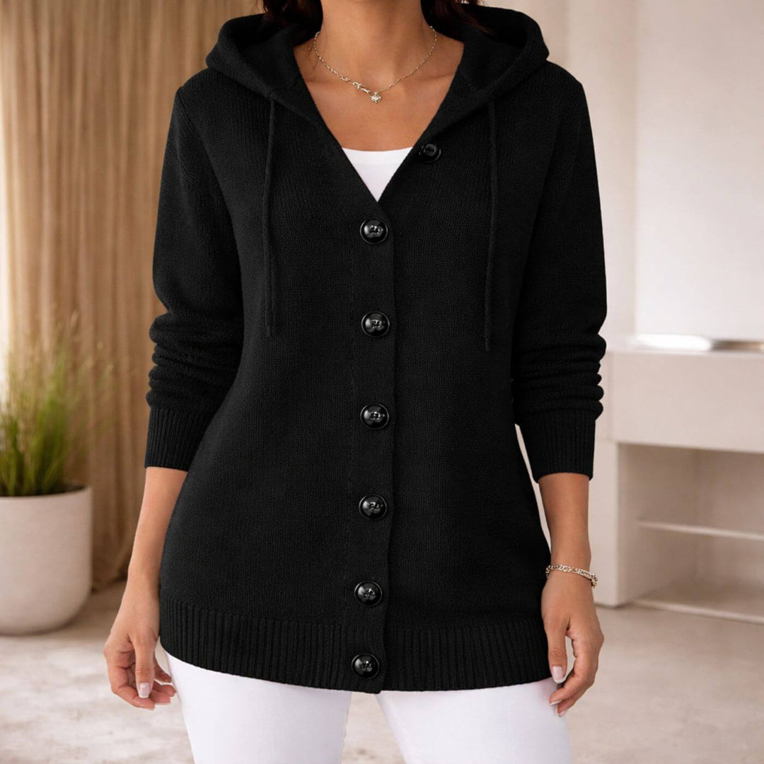 Brielle™| Knitted Button-Up Hoodie Cardigan