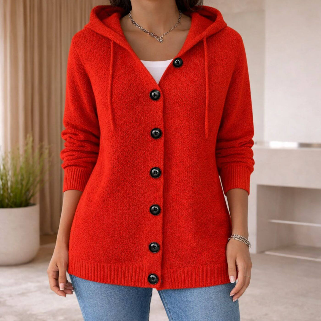 Brielle™| Knitted Button-Up Hoodie Cardigan