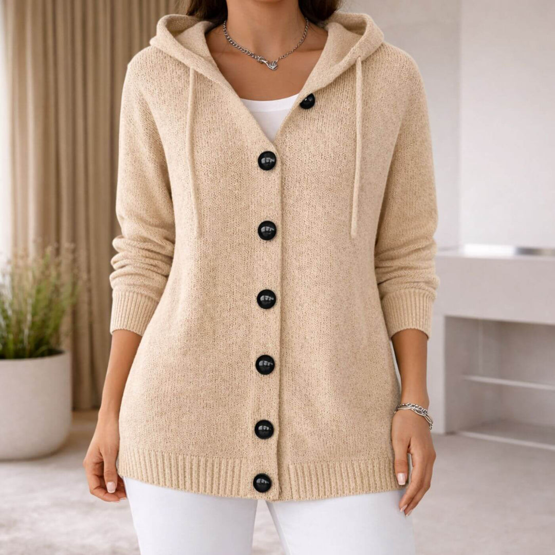Brielle™| Knitted Button-Up Hoodie Cardigan