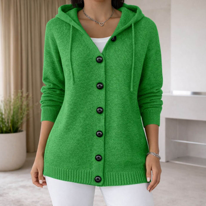Brielle™| Knitted Button-Up Hoodie Cardigan
