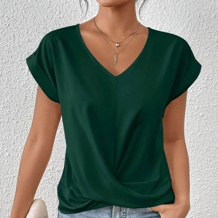 Claire™| V-Neck Flattering Fit Top