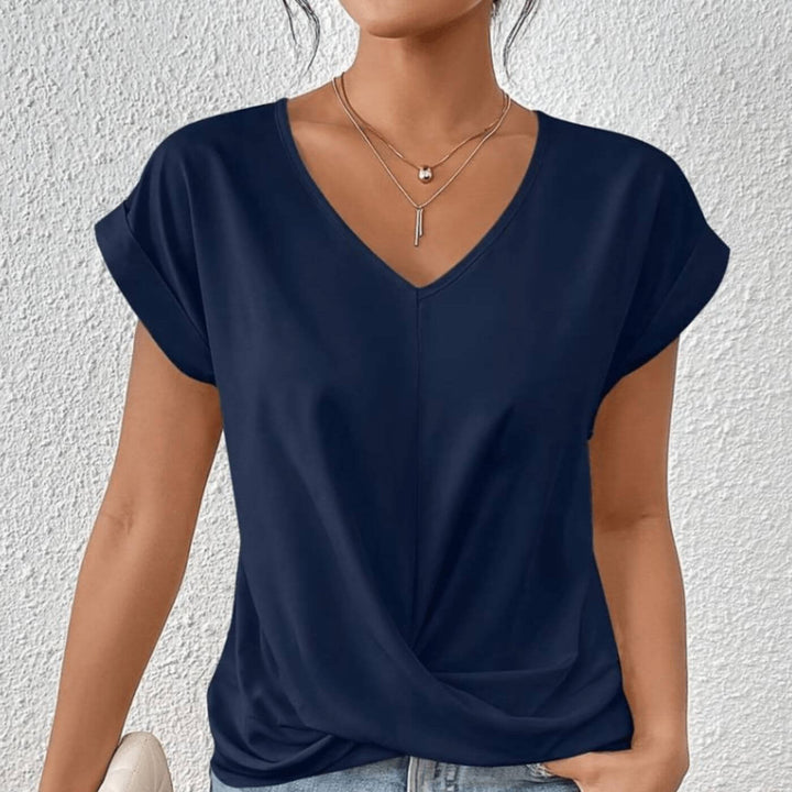 Claire™| V-Neck Flattering Fit Top