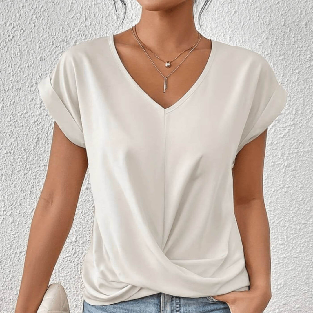 Claire™| V-Neck Flattering Fit Top