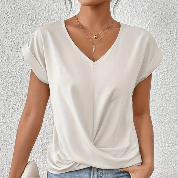 Claire™| V-Neck Flattering Fit Top