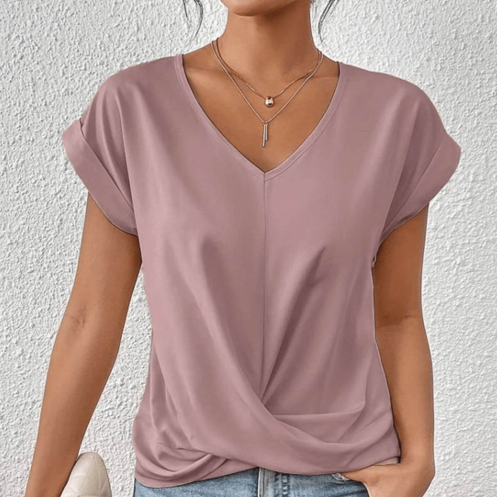 Claire™| V-Neck Flattering Fit Top