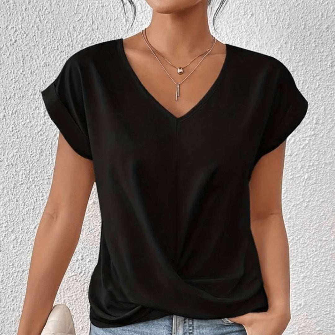 Claire™| V-Neck Flattering Fit Top