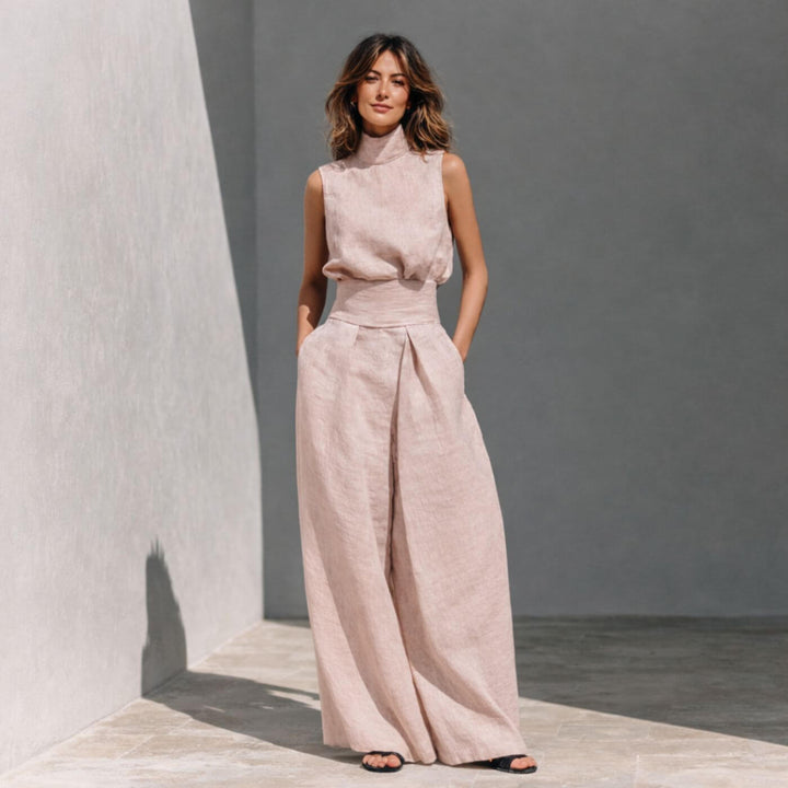 Cora™ | Elegant Sleeveless Wide Leg Jumpsuit