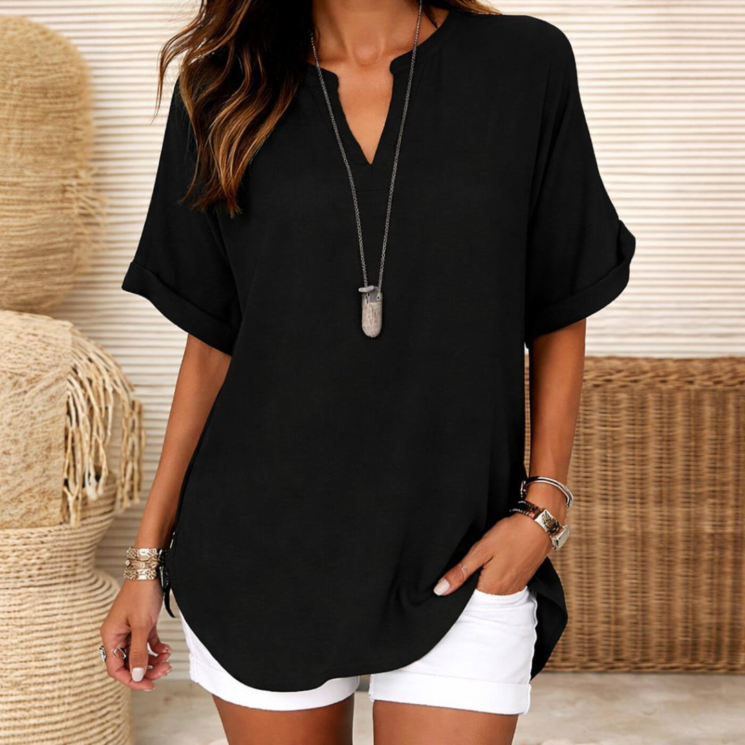 Delilah™ | Lightweight V-Neck Casual Top