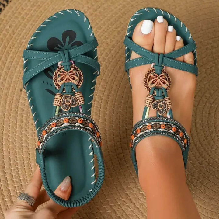 Eloise™| Casual Strappy Beaded Comfort Sandals