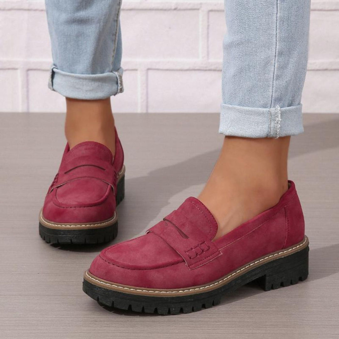 Eva™| Chunky Sole Slip-On Loafers