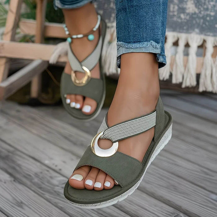 Jade™| Lightweight Comfort Sandals with Ring Detail
