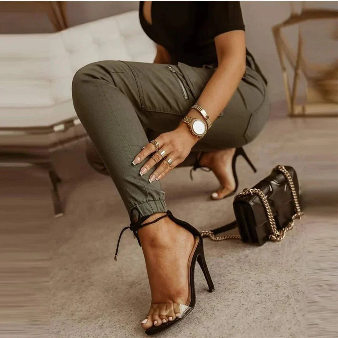 Amelia® | Ankle-Tied Cargo Pants For Women