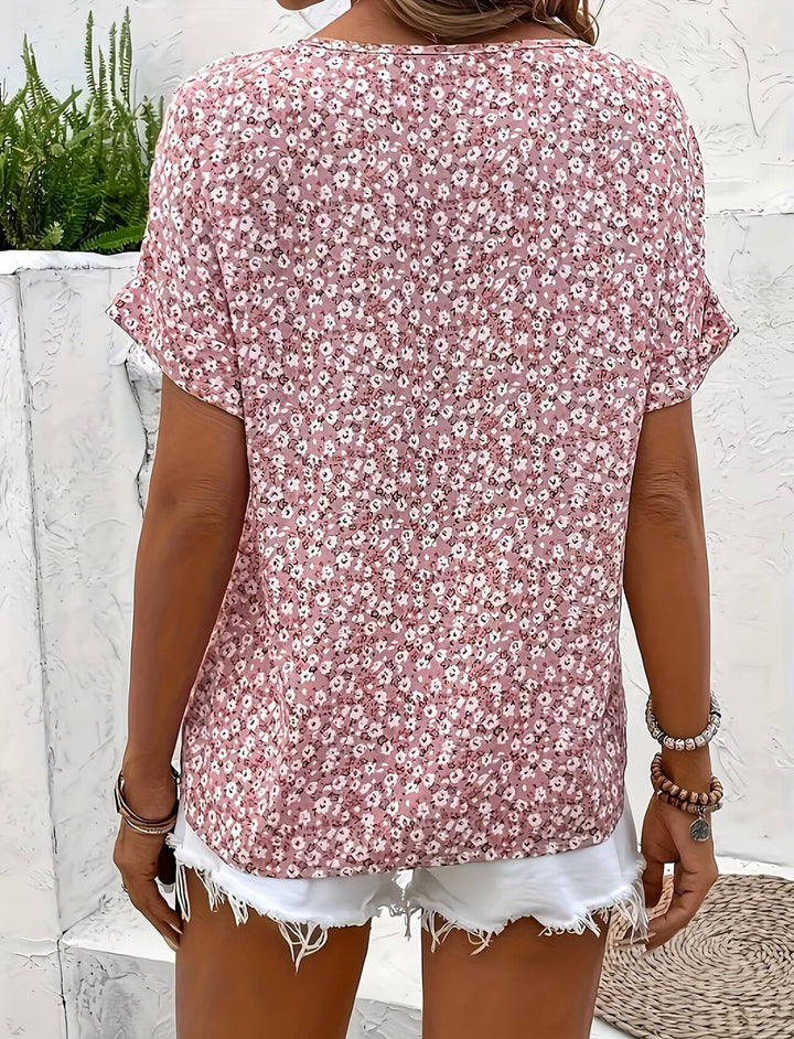 Madeline™| Floral Button-Up Summer Blouse