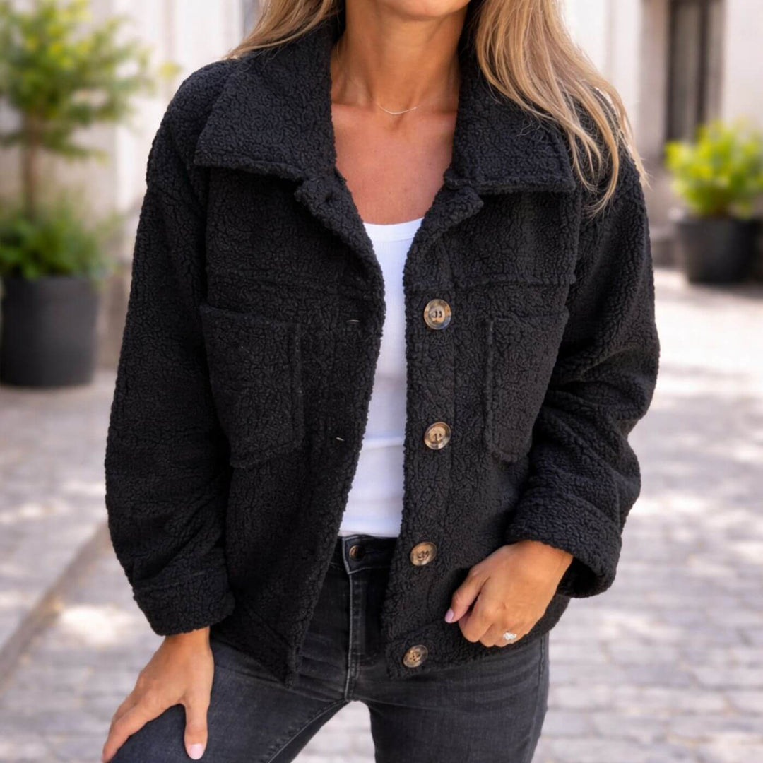 Madison™ | Cozy Teddy Fleece Button Jacket