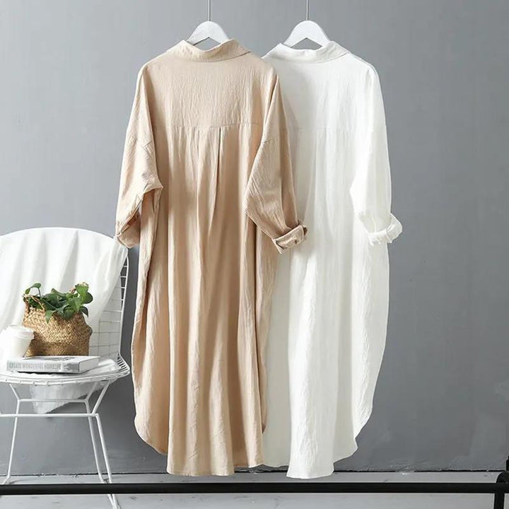 Jessica® | Long and flowing linen shirt