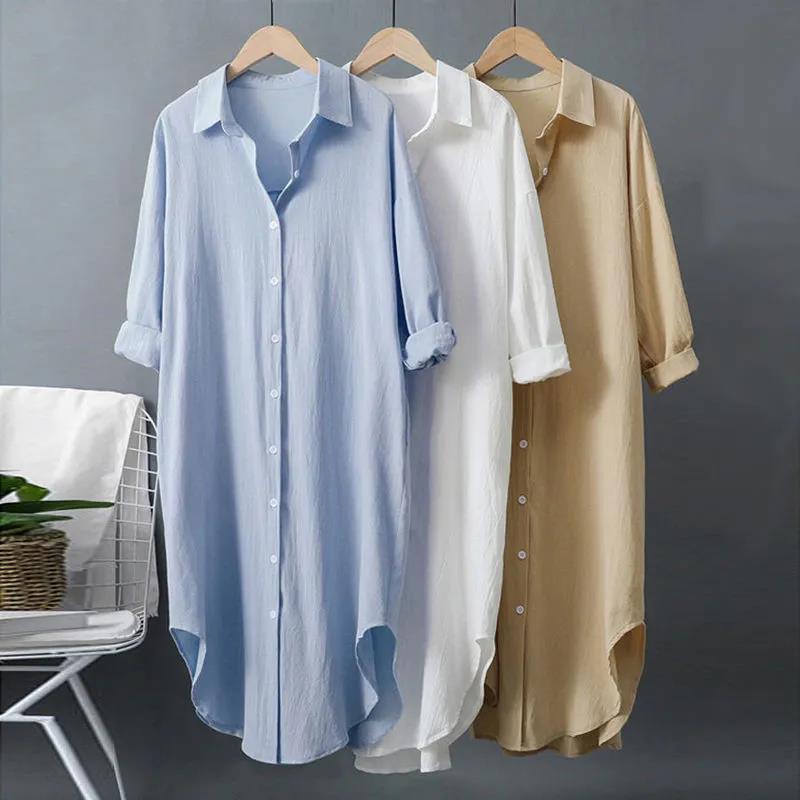 Jessica® | Long and flowing linen shirt
