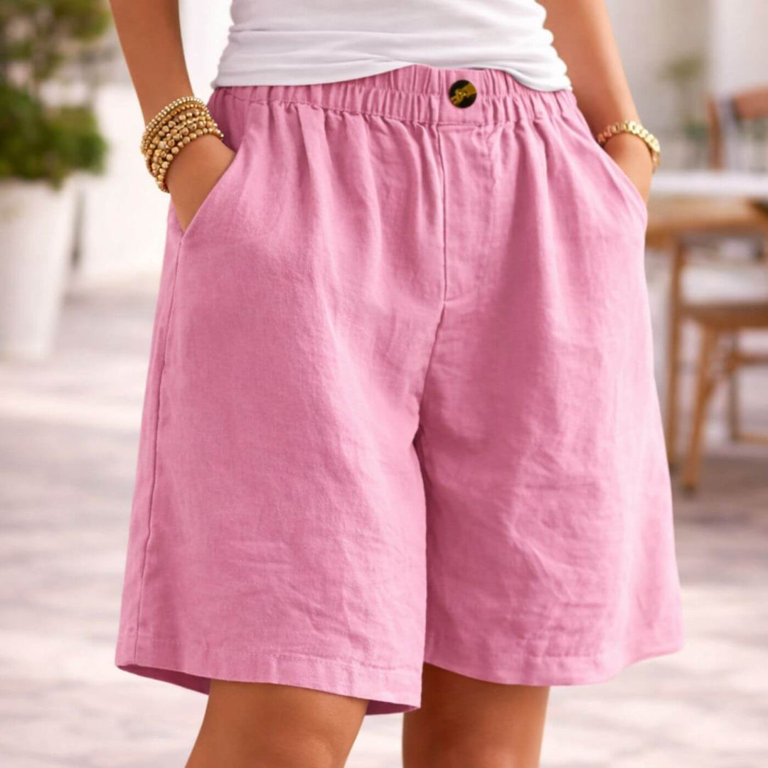 Peyton™ | Elastic Waist Loose Fit Shorts