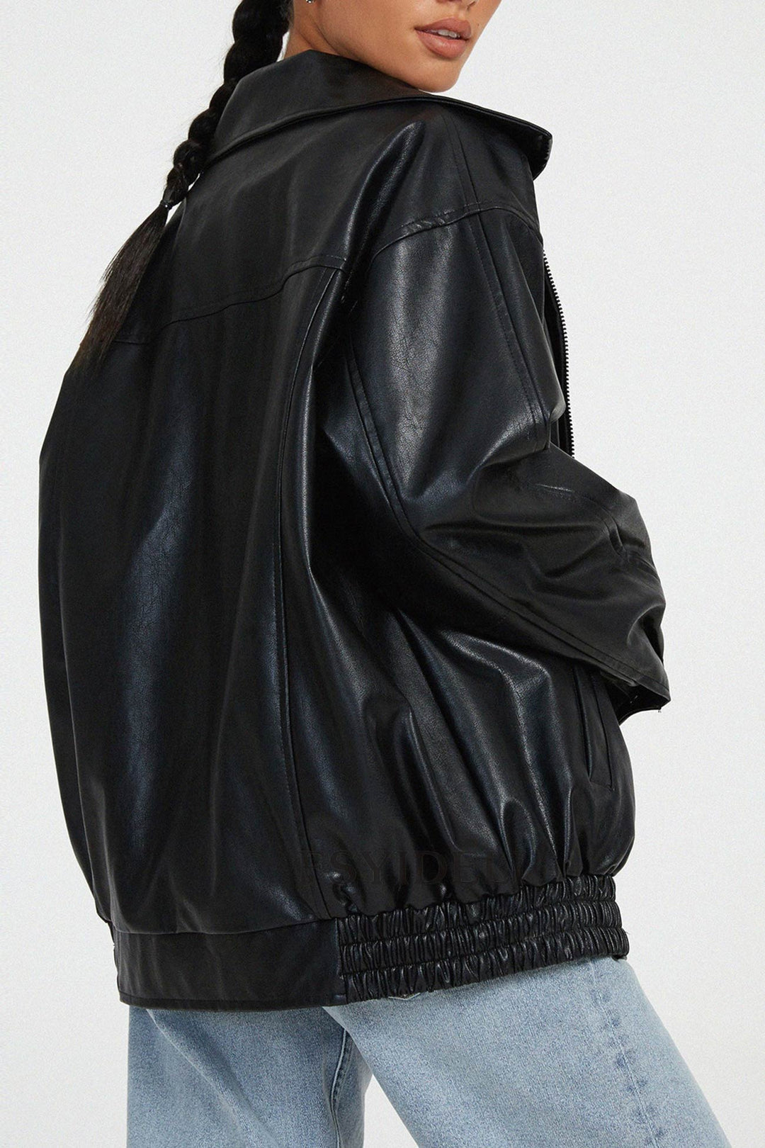 Celine | Retro solid PU jacket