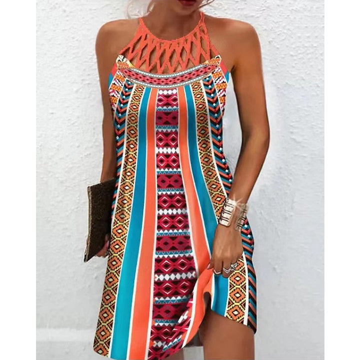 Amparo® | Printed Dress With Halters