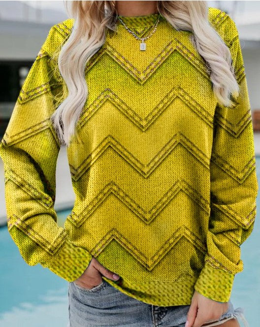 Katia | Geometric Casual Sweatshirt