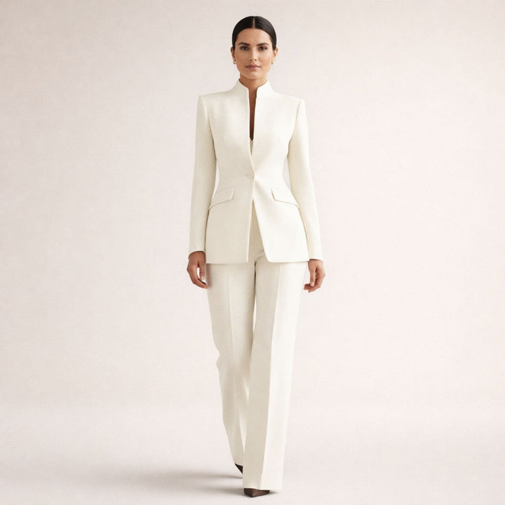 Veronica™| Modern Minimalist Black Two Piece Suit for Women