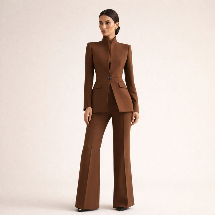 Veronica™| Modern Minimalist Black Two Piece Suit for Women